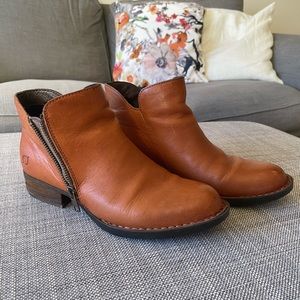 Born Leather Ankle Booties
